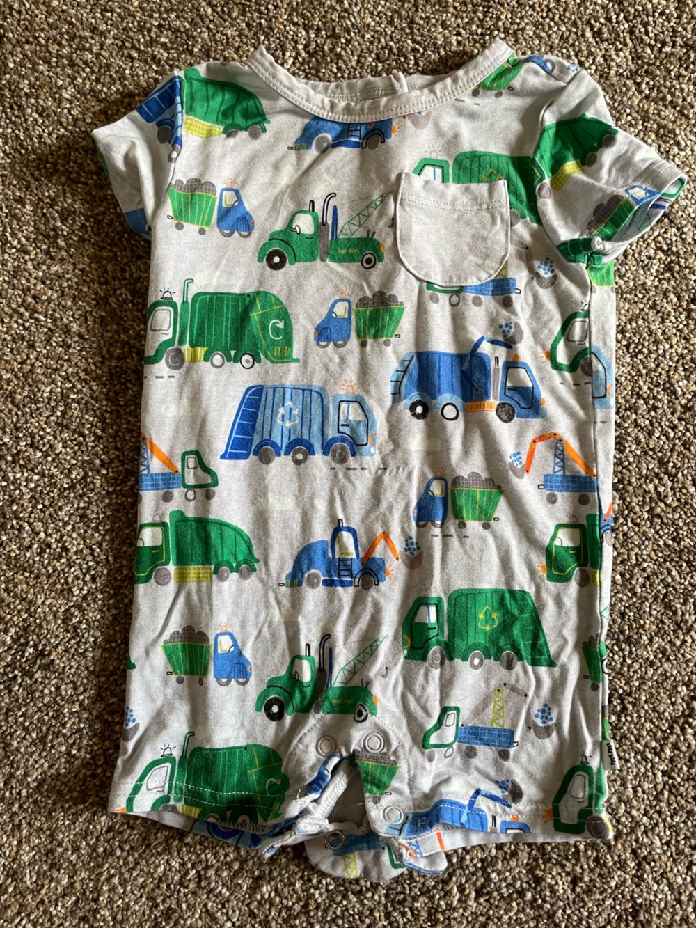 Little Sleepies Clean Up Crew Shorty Romper
